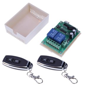 2 KANALS FJERNBETJENINGSST SENDER/ MODTAGER 12VDC