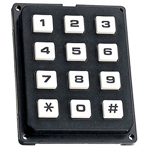 TASTATUR 12 TASTER 24VDC L64xB51mm