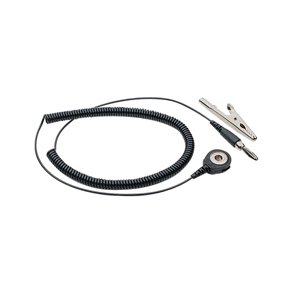 ESD ledning 3.0m armbnd til jord med bananstik og krokodillenb