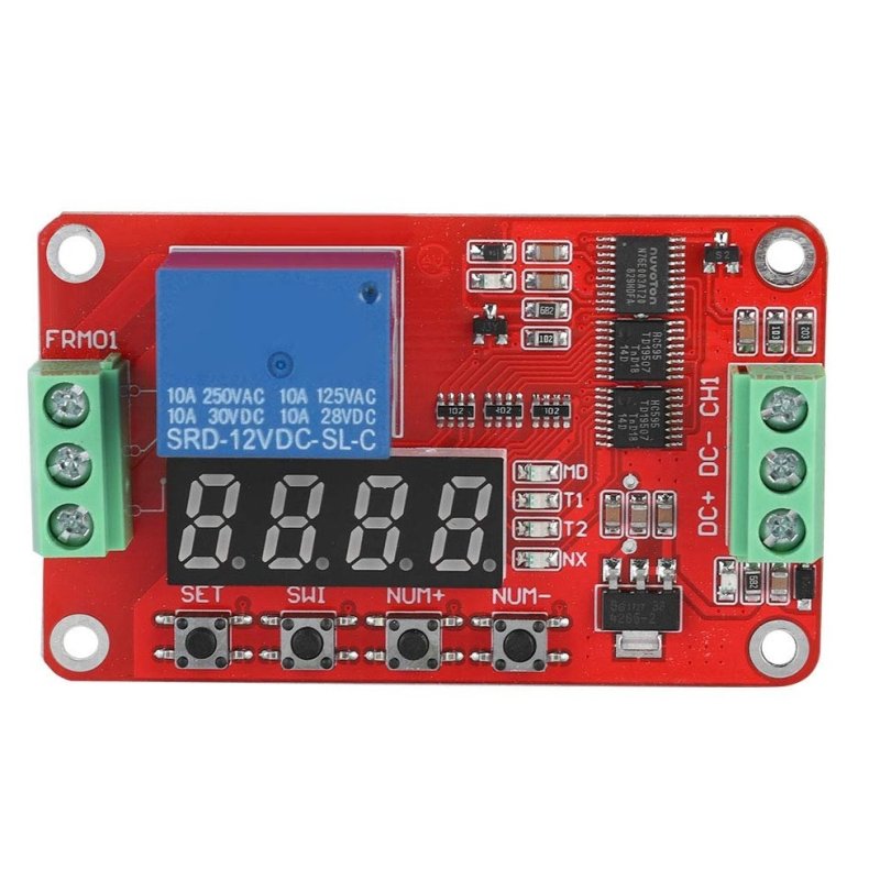 TIMER MED REL 12V 18 FUNKTIONER