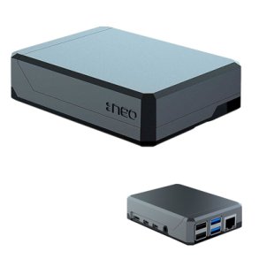 BOKS TIL RASPBERRY Pi 4 m. PASSIV KLING FLOT ALUMINIUMSLEGERING