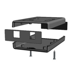 PLASTBOKS GENNEMSIGTIG BL TIL ARDUINO UNO