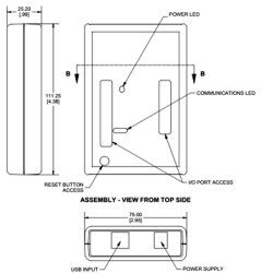 PLASTBOKS GENNEMSIGTIG BL TIL ARDUINO UNO