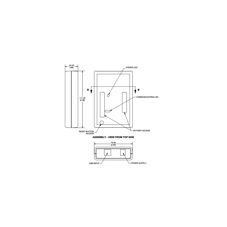 PLASTBOKS GENNEMSIGTIG BL TIL ARDUINO UNO