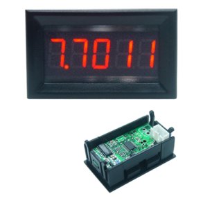 VOLTMETER DIGITALT LED 0-33VDC 5 CIFRE 48x27x22mm Forsyning:4-30VDC