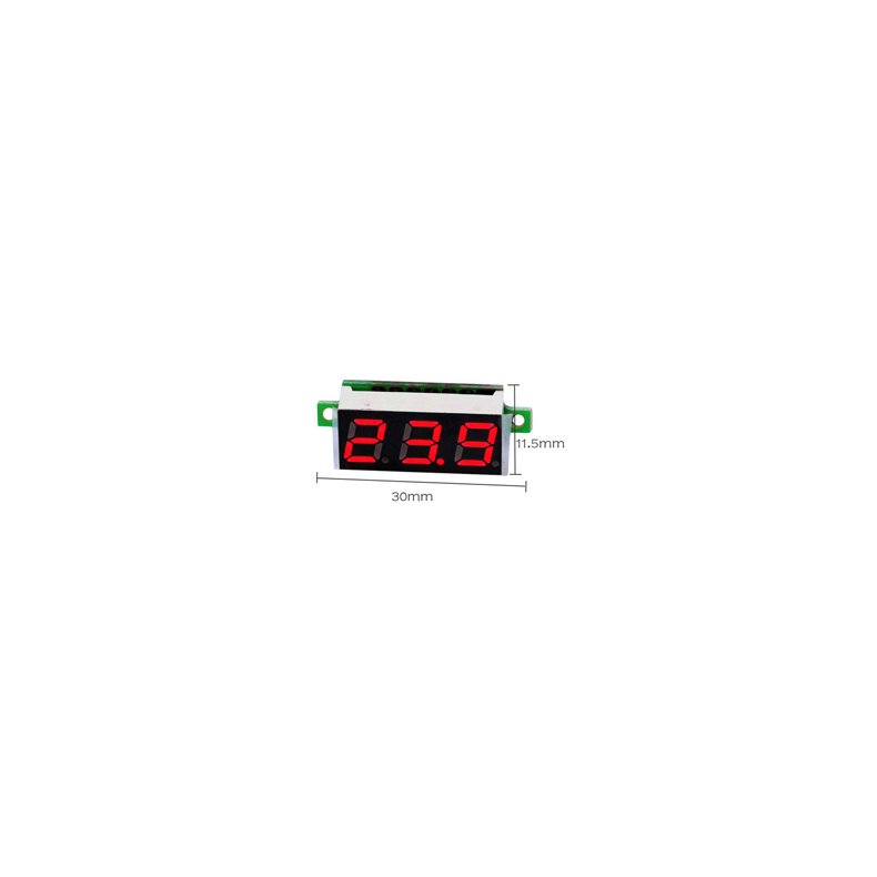 VOLTMETER DIGITALT LED MICRO 3-30VDC 3 CIFFER RD