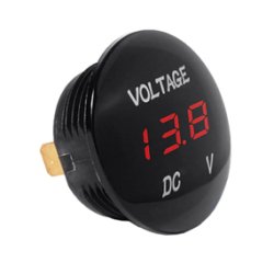 VOLTMETER DIGITALT LED 6-48VDC RD 29mm VANDTT