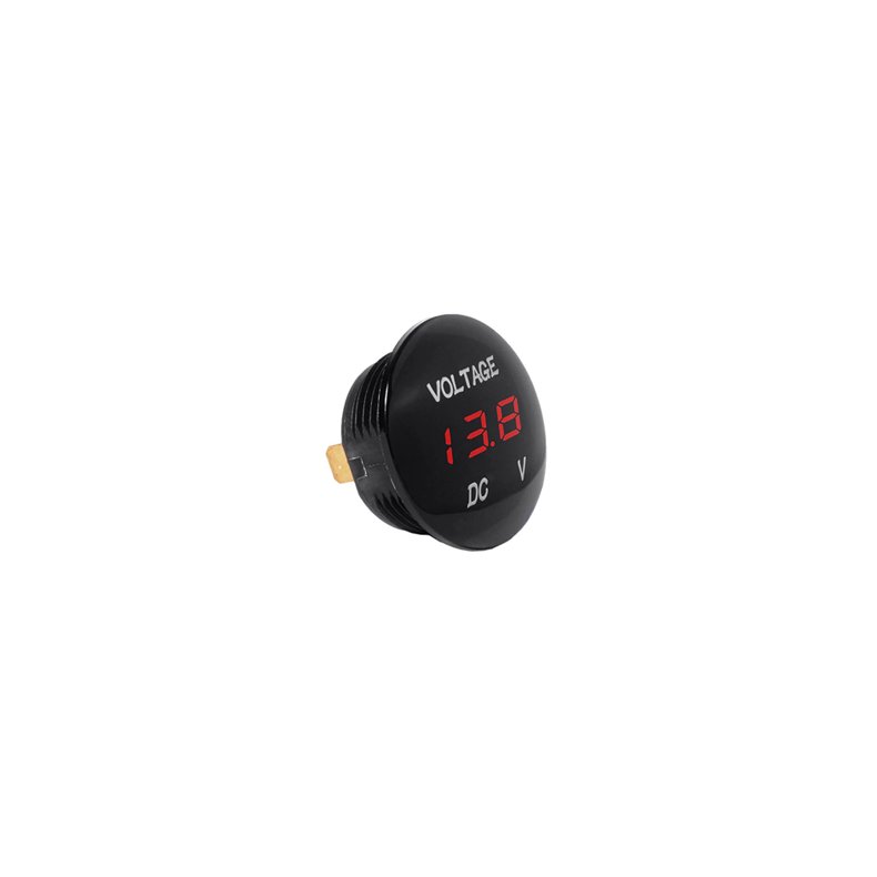 VOLTMETER DIGITALT LED 6-48VDC RD 29mm VANDTT