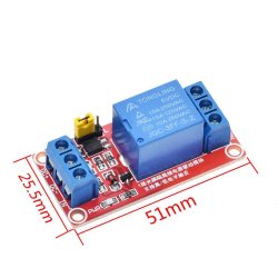 RELKORT MED OPTOKOBLER INDGANG 5VDC 1 KANAL 5V 250VAC/10A 30VDC/10A