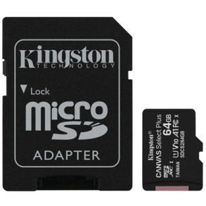 MicroSDXC KORT m. ADAPTER 64GB CLASS 10 KINGSTON SDXC I 100MB/s