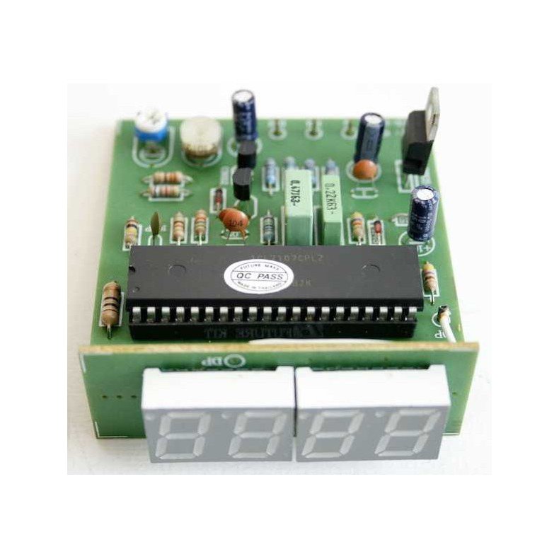 DC voltmeter med 4 LED-segmenter 0-1000V (Byggest)