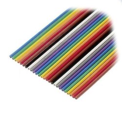 Fladkabel 16 leder Flerfarvet 0.09mm&sup2; 1.27mm Pr. meter