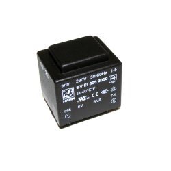 PRINTTRANSFORMATOR 2x6V/2x1.5VA(3VA)