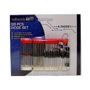 Diodesortiment 120stk.dioder/bro-ensret.