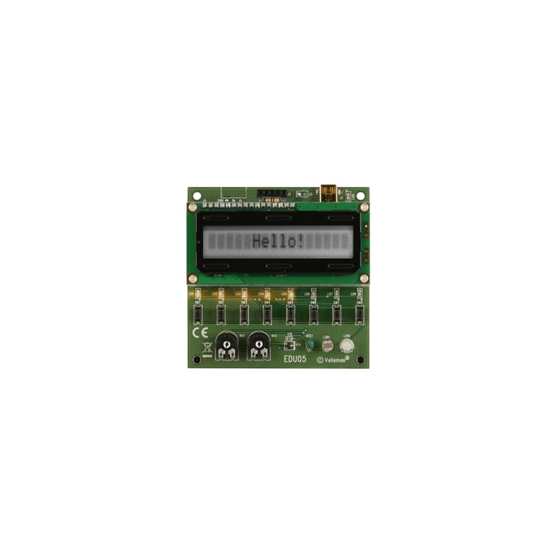 USB EKSPERIMENTMODUL m. LCD DISPLAY