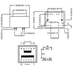 TRANSFORMATOR 1x9V/10VA