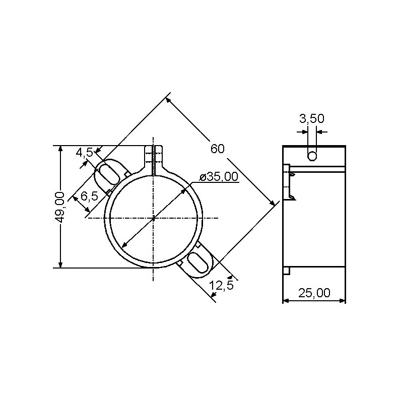 B�jle for elektrolyt 34-37mm nylon