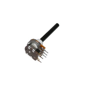 DREJEPOTENTIOMETER MONO 1.0K OHMB 4mm AKSEL AFBRYDER LOGARITMISK