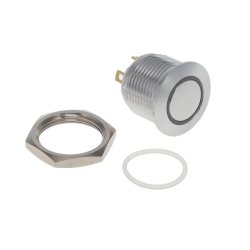 Trykafbryder moment h�rv�rkssikret IP65 OFF-(ON) 36Vdc 2A bl� LED