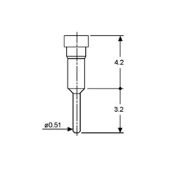 IC STIFT ENKELT GARRY (TULIPAN)
