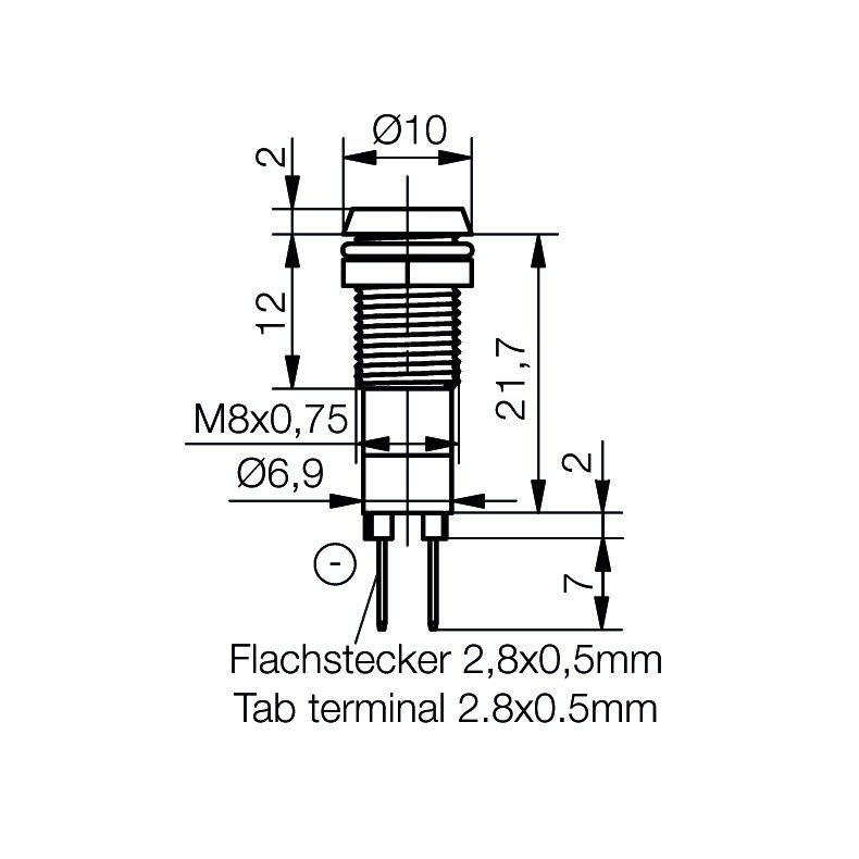 LED SIGNALLAMPE 12VDC GR�N