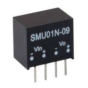 DC-DC regulator isoleret 12V 0.084A 1W SIP4 SMU01M-12N Mean Well