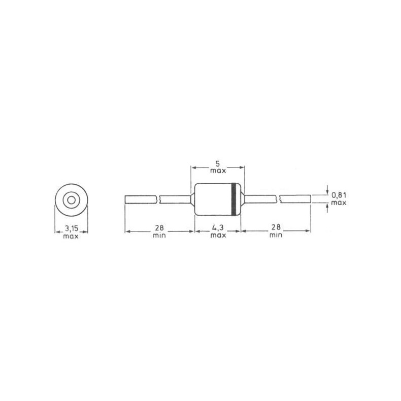 DIODE BY627 SOD84