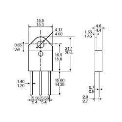 BTA26/600 TRIAC 600V/25A 75mA TOP3