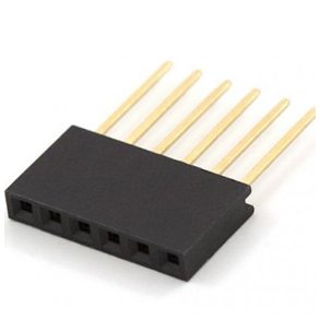 6 POLET PIN HEADER 18.4mm 10mm 2.54mm STAKBAR