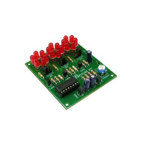 LED BLINKER MED 18 DIODER PROGRAMMERBART  (BYGGEST)