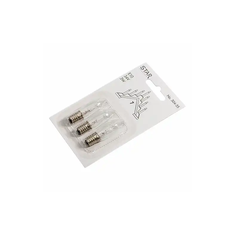 Prer 7-armet lysestage - Kort med 3 stk. 34V 3W