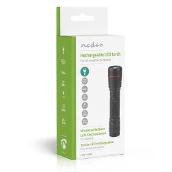 Lommelygte LED genopladelig 10W 1000lm 200m IPX7 USB-C