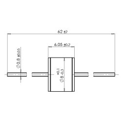 Overspndingsafleder 90Vdc Aksial
