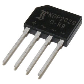 BROKOBLING (IN LINE) 70VRMS/2.0A KBP202G