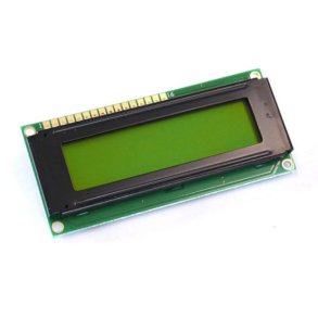 DEM20231 20X2 LCD display Gul baglys