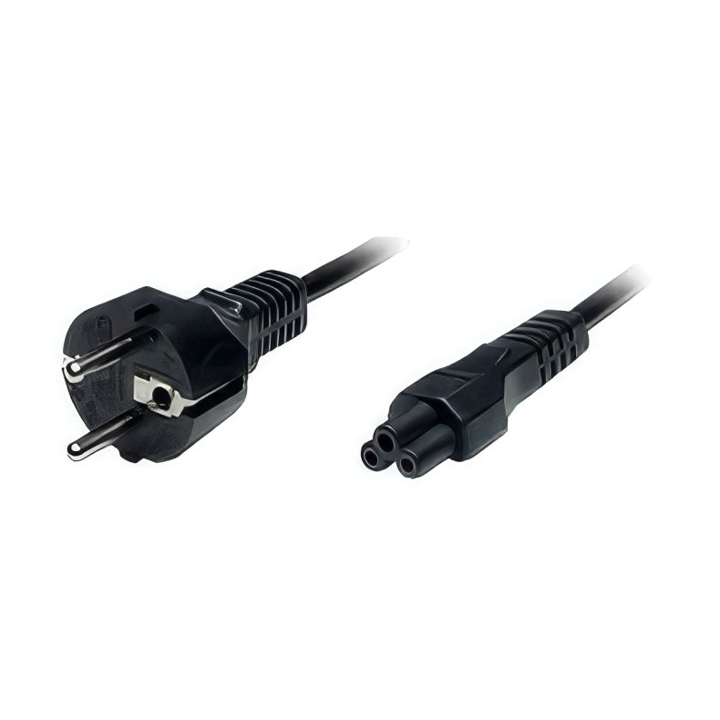 Netledning for laptop 0.5m Mickey Mouse stik C5/Schukostik lige sort