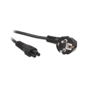 Netledning for laptop 1.8m Mickey Mouse stik C5/Schukostik vinkel sort