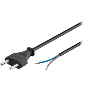 Netledning m. europastik. For montering 1.5m sort