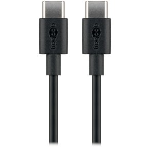 USB-C USB-C kabel 2.0m 3A sort