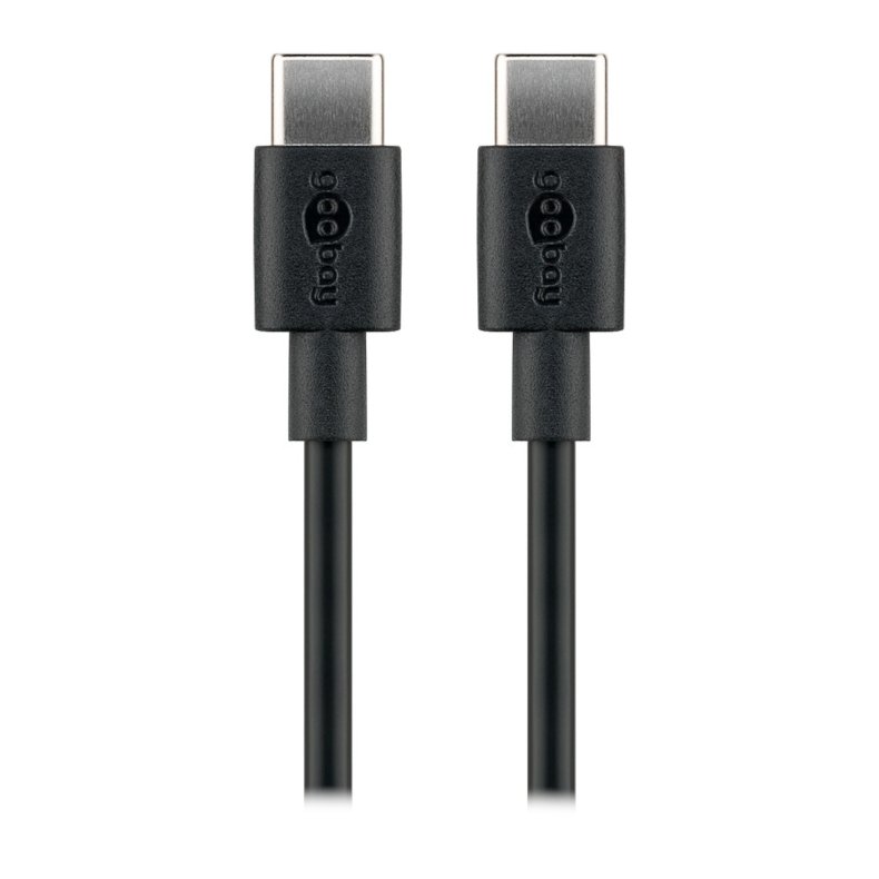 USB-C USB-C kabel 2.0m 3A sort
