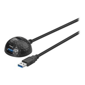 USB 3.0 forl�nger kabel A-2xA 1.5m med fod