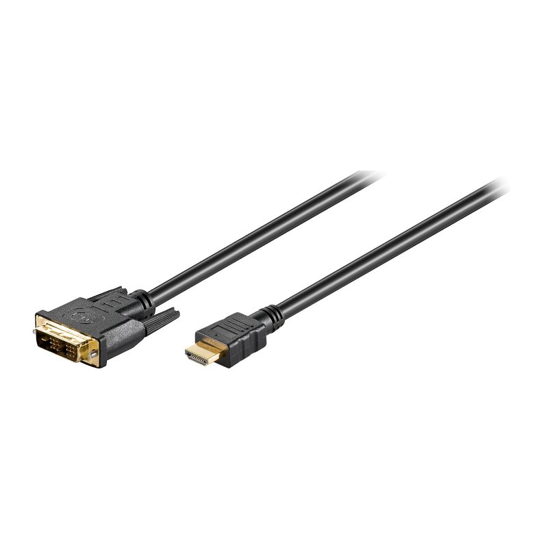 HDMI/DVI kabel (18+1) 1.0m