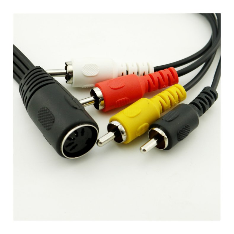 5pl DIN hun til 4x phono han 25cm