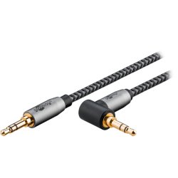 Jack kabel 3.5mm han/han 90� 2.0m stereo