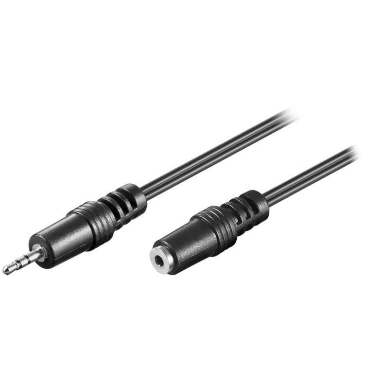 Jack kabel 2.5mm han/hun 2.0m stereo