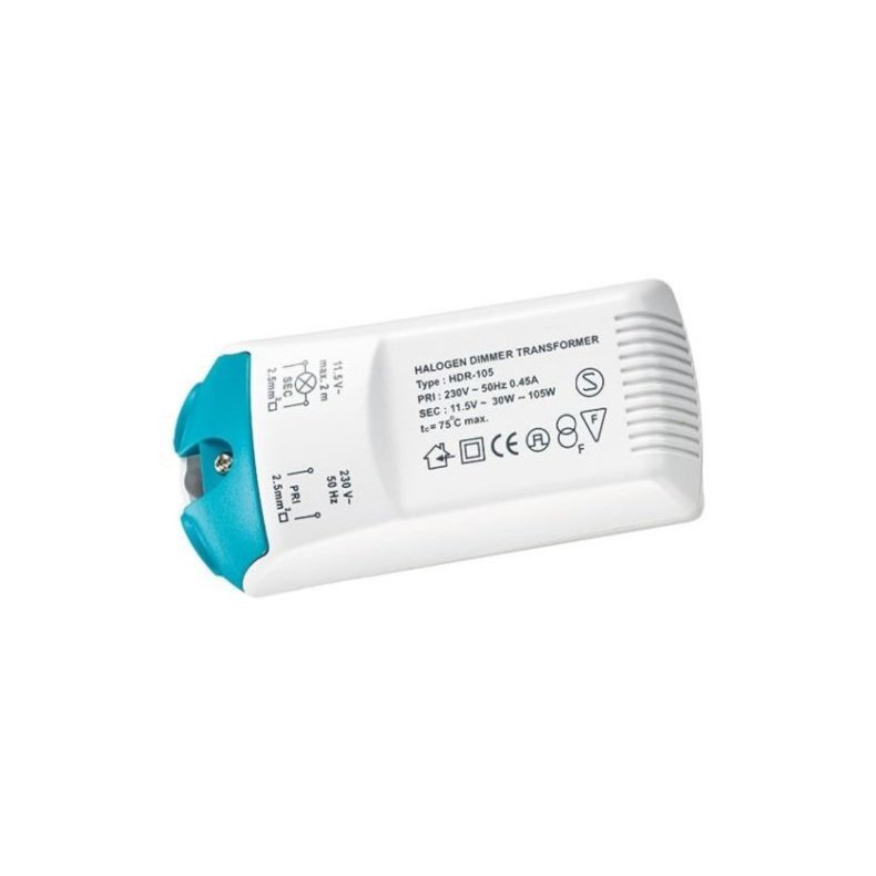 HALOGENTRAFO ELEKTRONISK 35-105VA 12VAC DMPBAR