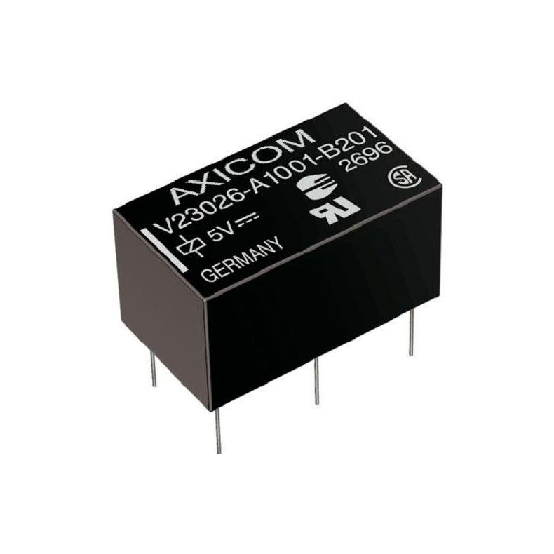 AXICOM rel� 5VDC/1.0A 370 Ohm 1 polet skifte 6pins