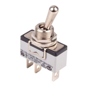 Vippeomskifter 1pl on-on 12mm SPDT 250V/15A APEM