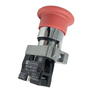 NDSTOP KNAP MED FOR RESET (UDEN DREJE FUNKTION) NC (BRYDE) (IKKE 6085 SERIE)