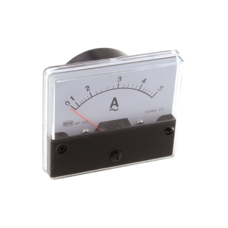 Panelmeter 60x46mm 5A AC